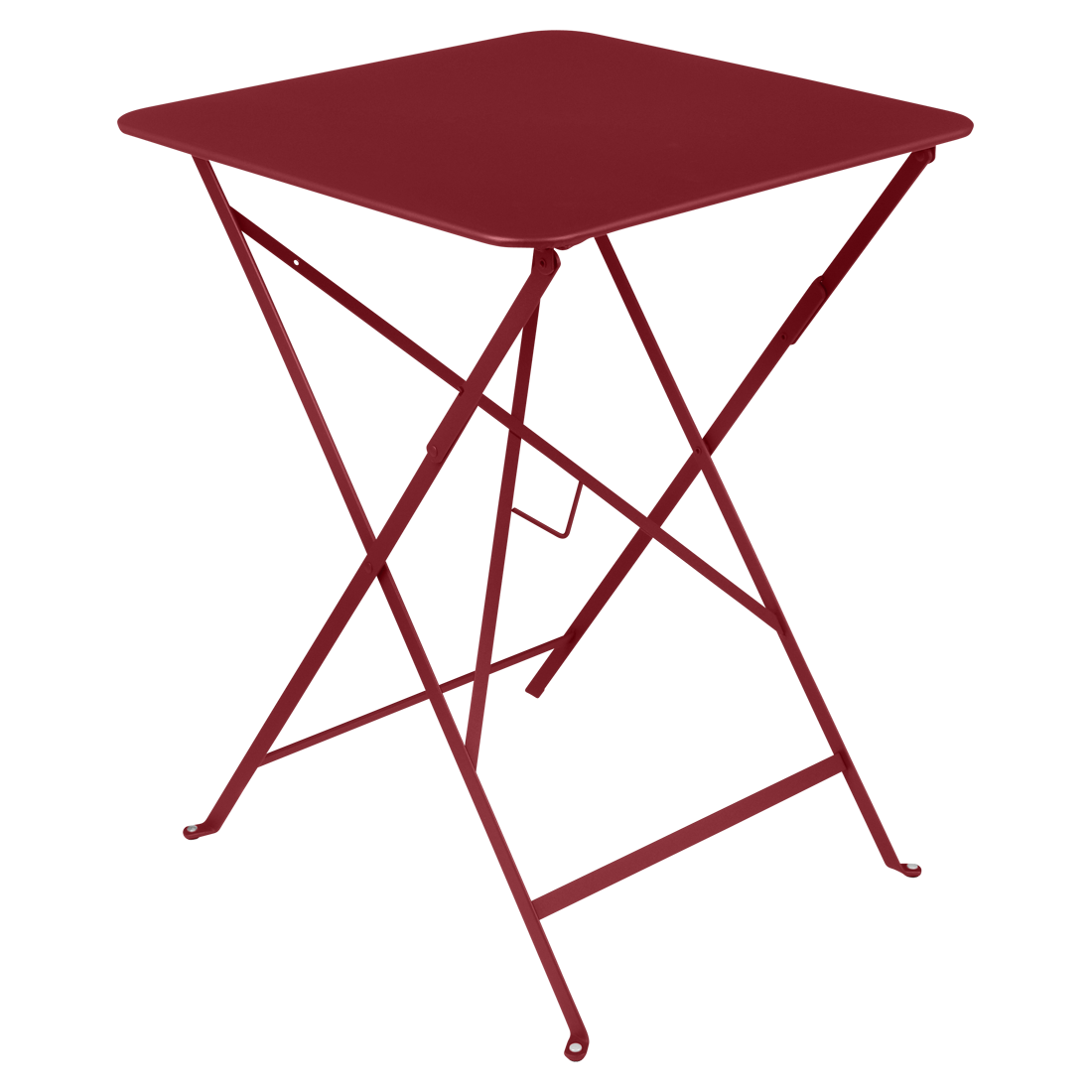 Bistro Folding Table Square - Chili