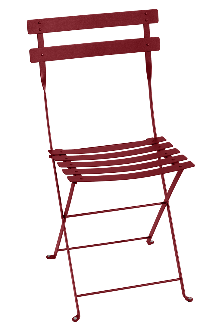Bistro Metal Folding Chair - Chili