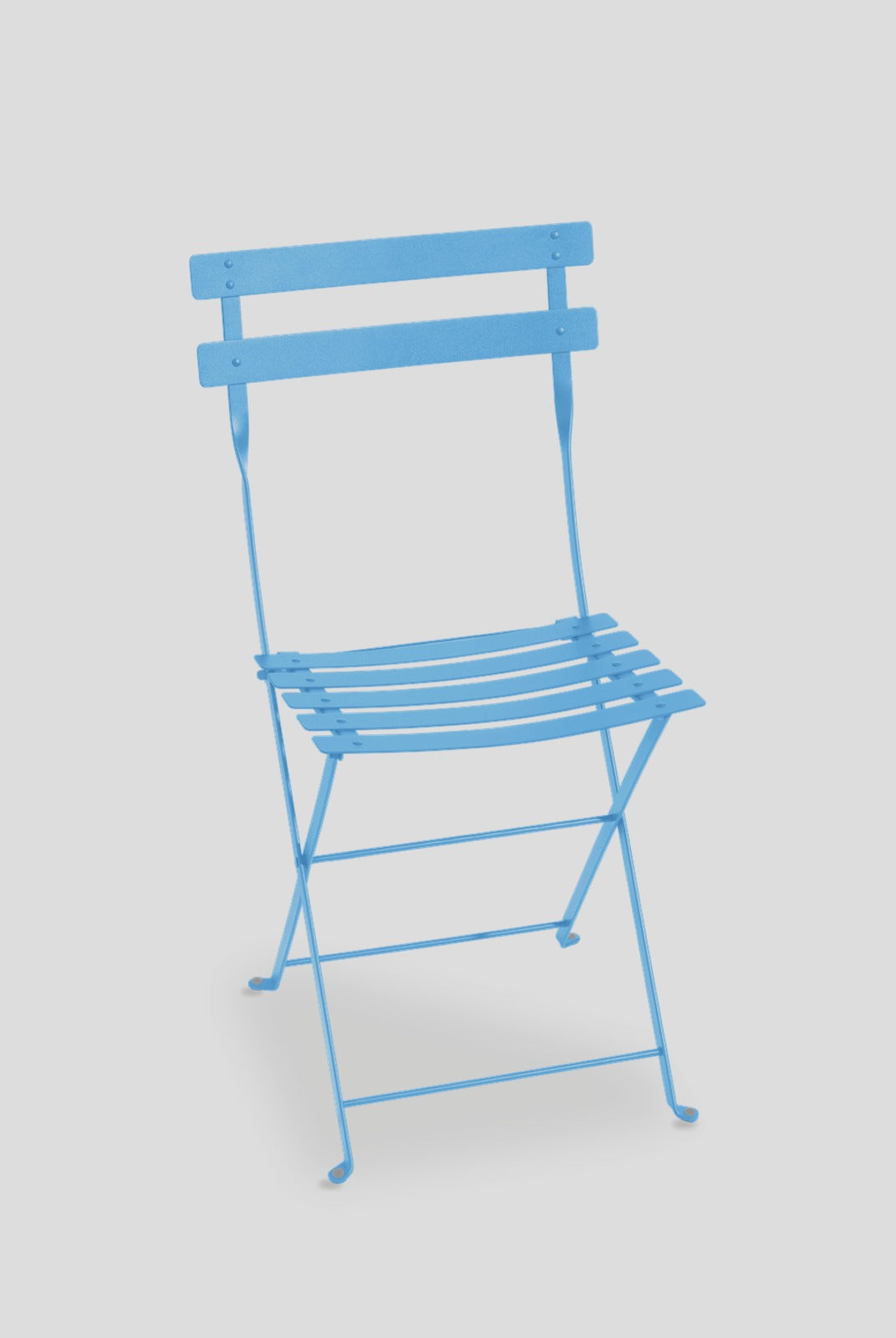 Bistro Metal Folding Chair - Maya Blue — Cigale & Fourmi