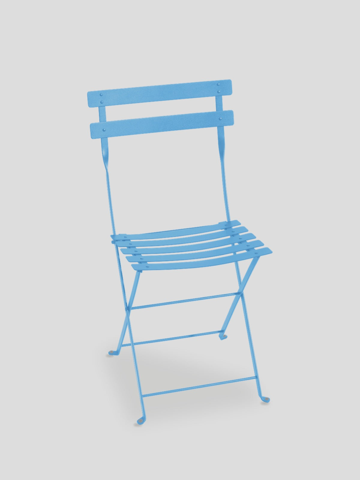 Bistro Metal Folding Chair - Maya Blue — Cigale & Fourmi