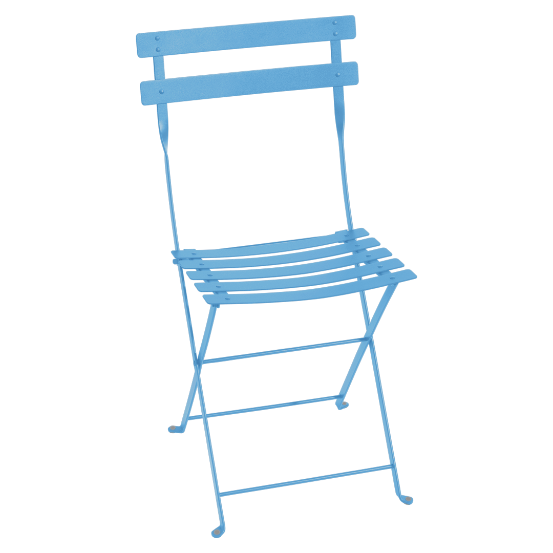 Bistro Metal Folding Chair - Maya Blue