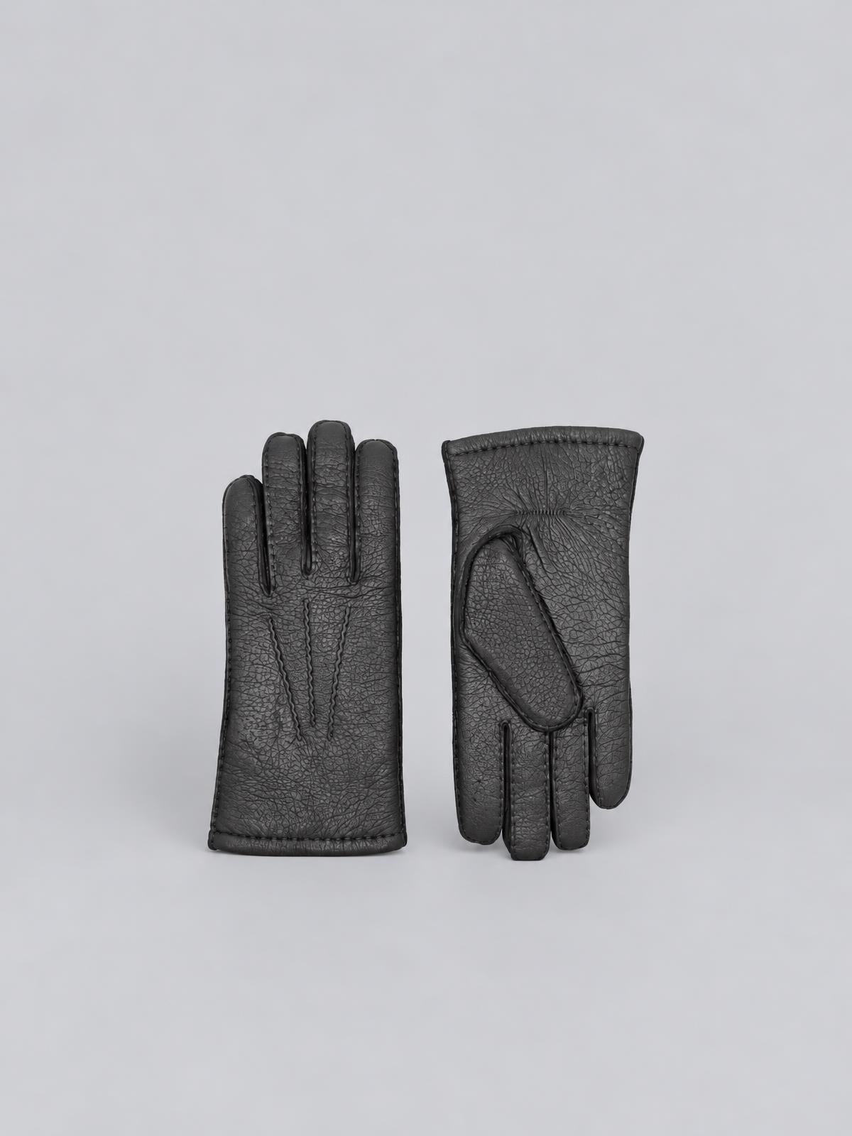 Sauso Heikki Peccary Cashmere Black gloves