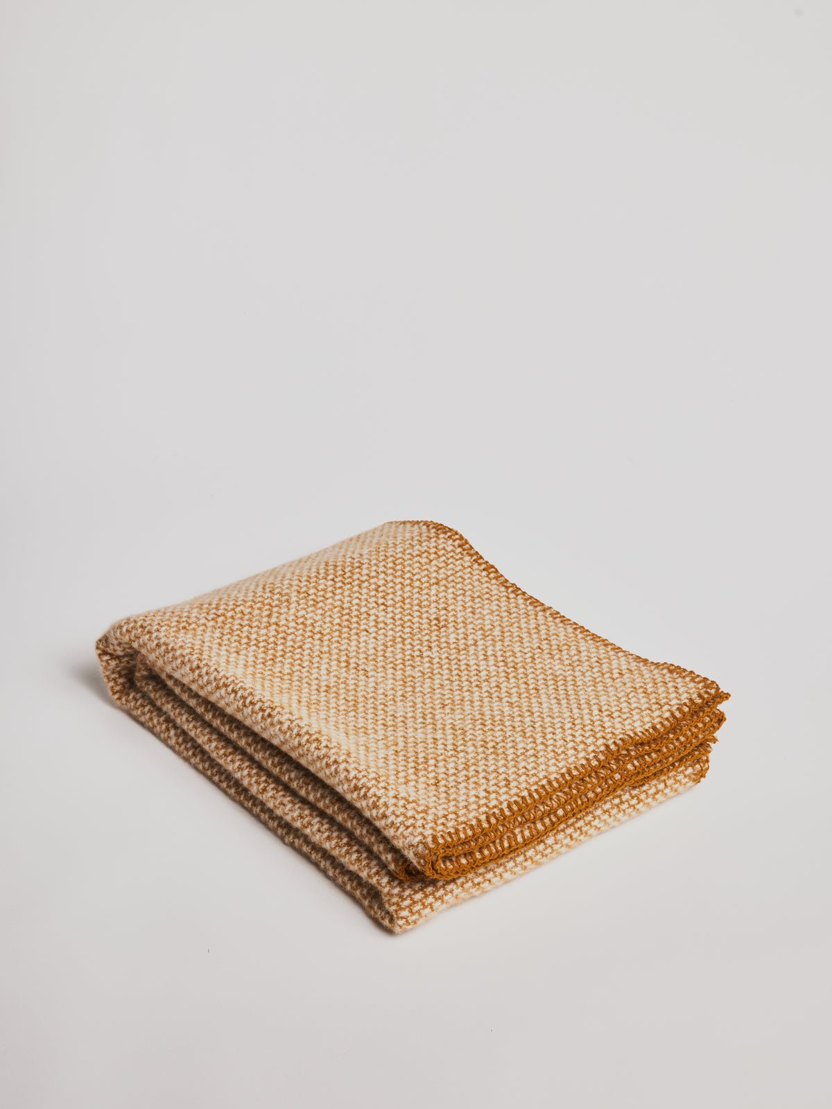 Woolen Blanket - Domino Crème Caramel - Cigale &  Fourmi