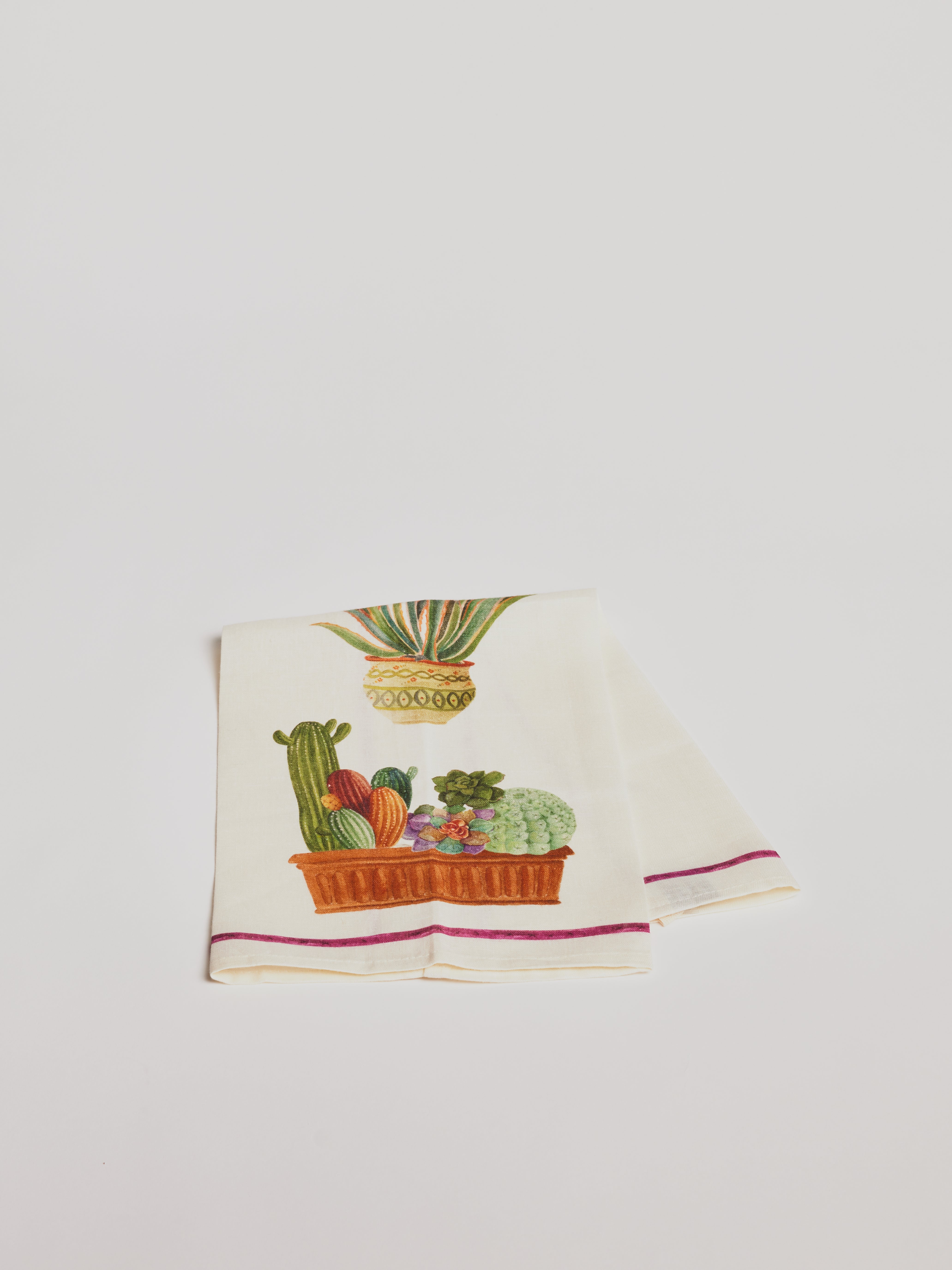 Kitchen Towel - Fucsia Cactus - Cigale &  Fourmi