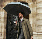 Umbrella - Milford with braided leather handle - Cigale &  Fourmi