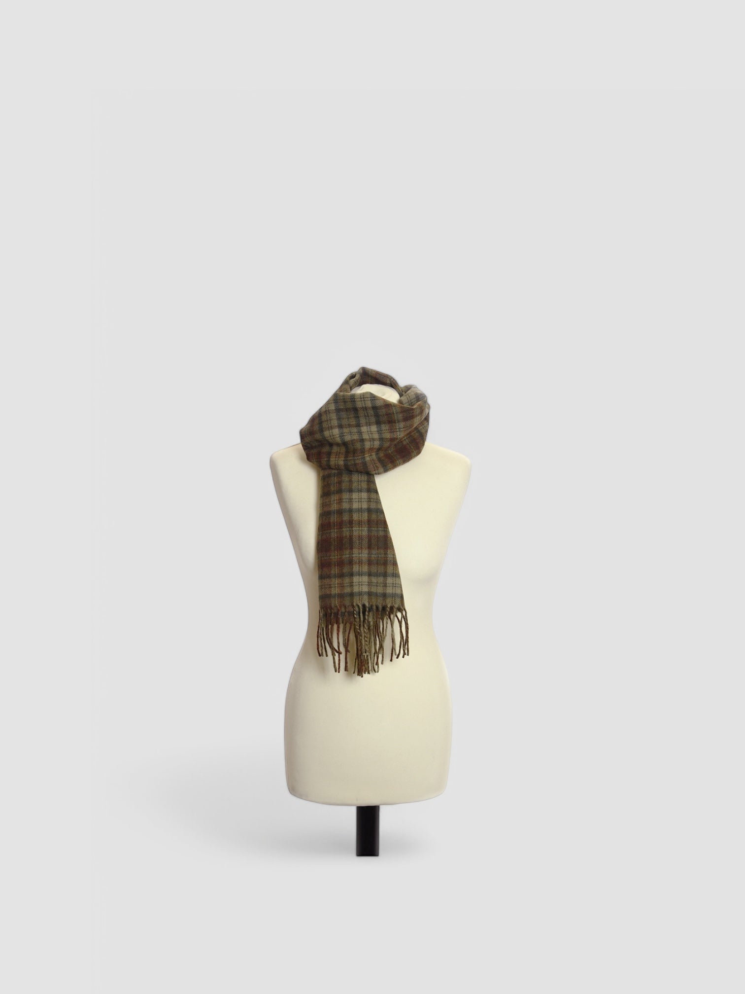 Scarf - Country Check Olive - Cigale &  Fourmi