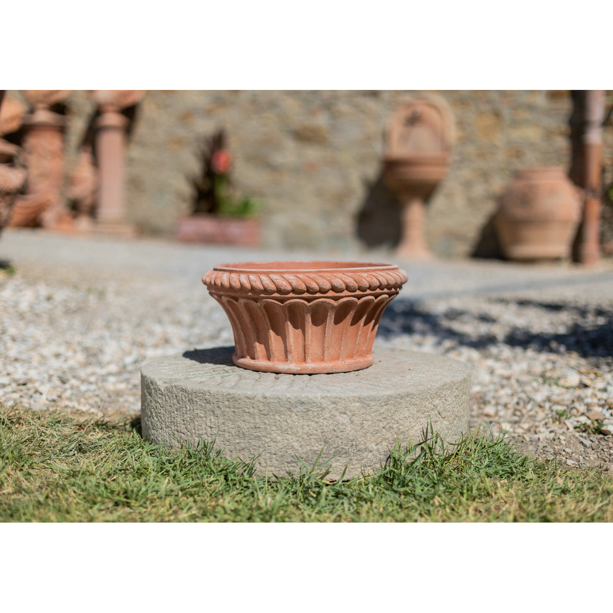 "Basket" round pot -Terracotta — M.I.T.A.L