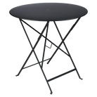 Bistro Folding Table Round - Liquorice
