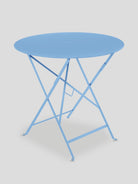 Bistro Folding Table Round - Maya Blue — Cigale & Fourmi