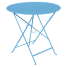 Bistro Folding Table Round - Maya Blue