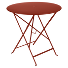 Bistro Folding Table Round - Red Ochre
