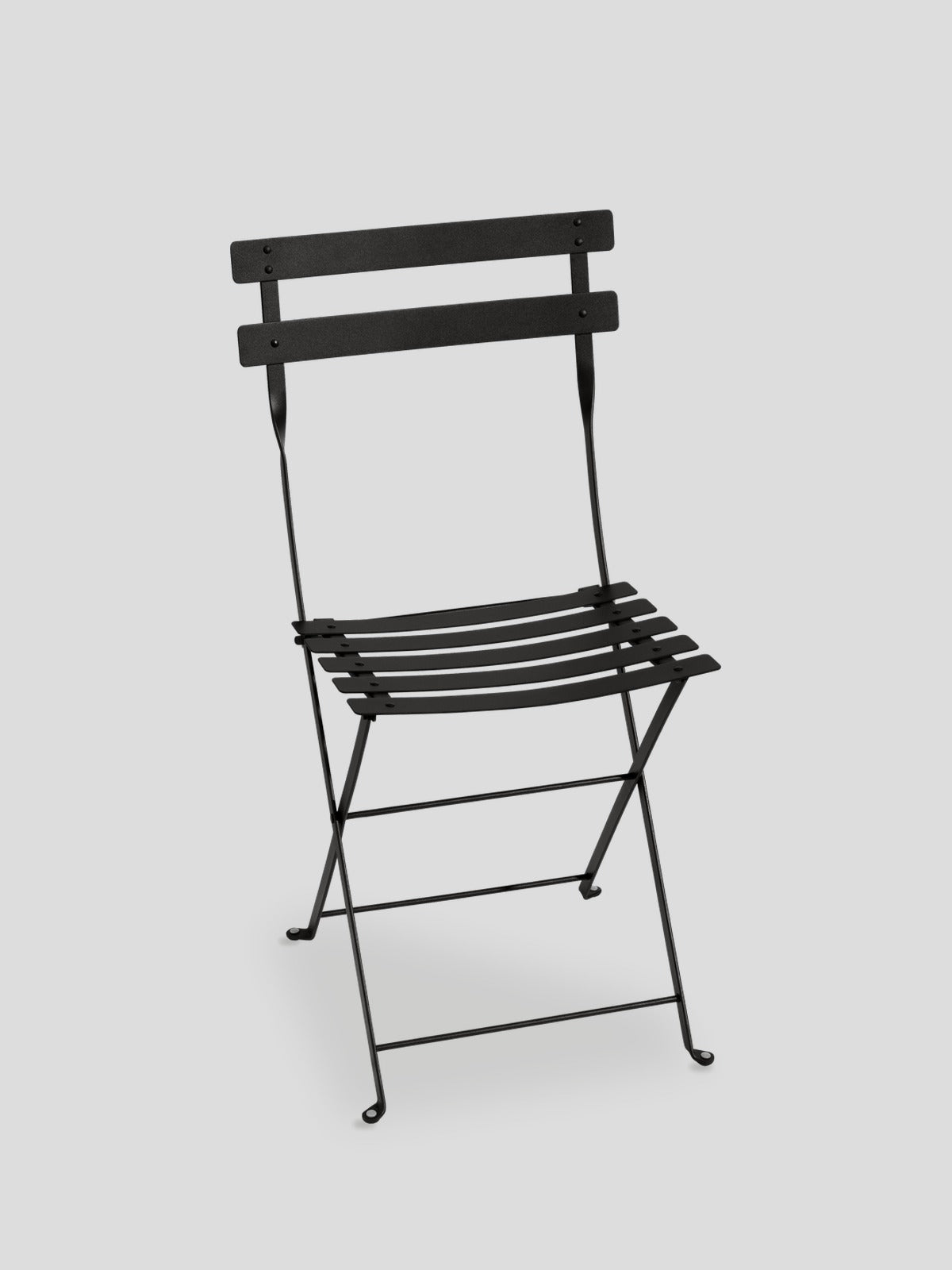 Bistro Metal Folding Chair - Liquorice — Cigale & Fourmi