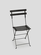 Bistro Metal Folding Chair - Liquorice — Cigale & Fourmi