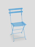 Bistro Metal Folding Chair - Maya Blue — Cigale & Fourmi