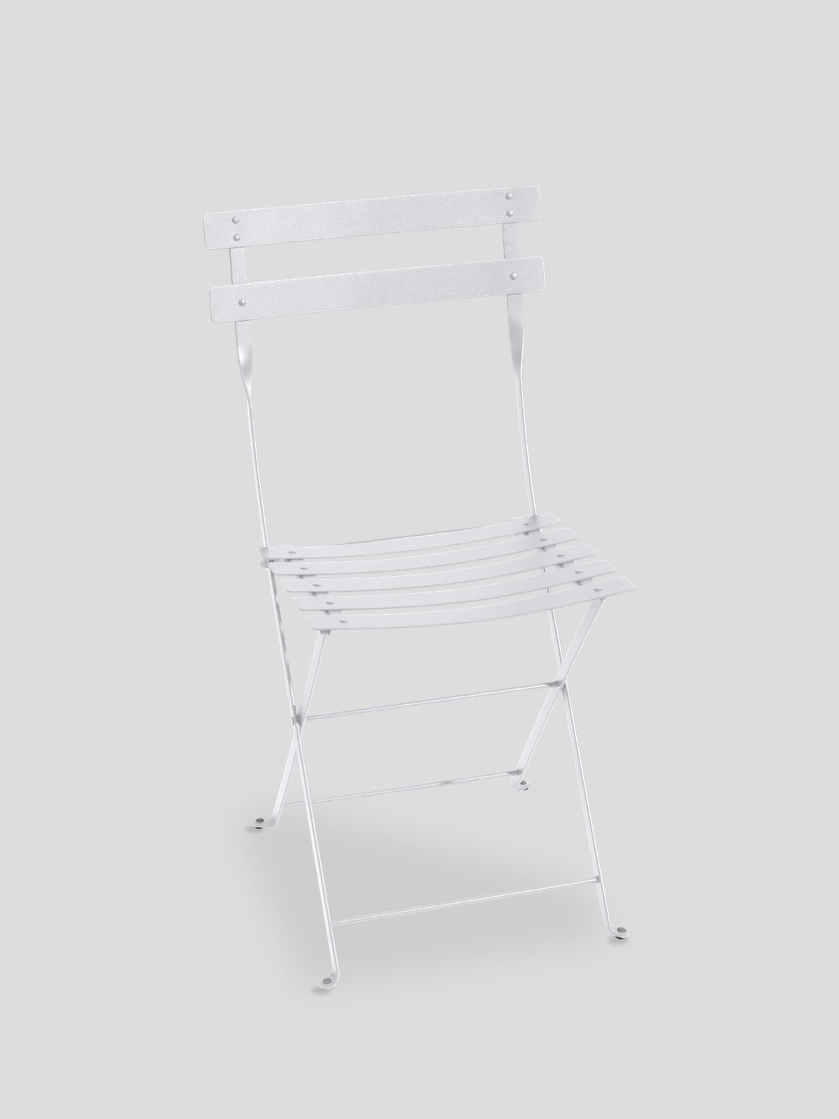 Bistro Metal Folding Chair - Cotton White — Cigale & Fourmi