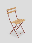 Bistro Natural Folding Chair - Red Ochre — Cigale & Fourmi