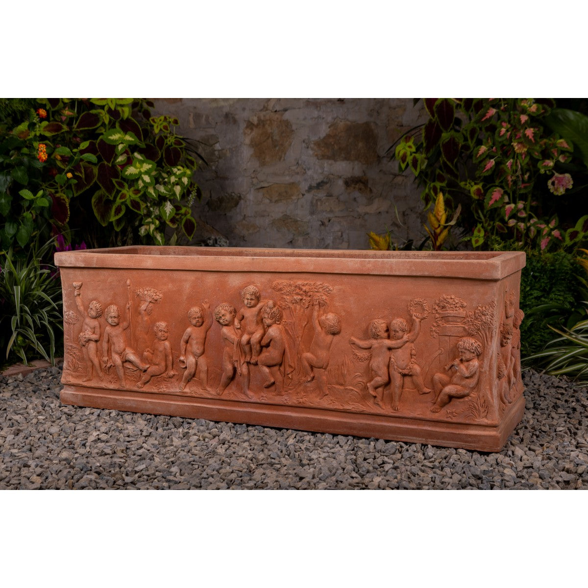 Cassetta Pot - Putti Terracotta L48 — M.I.T.A.L
