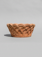 "Basket" round pot -Terracotta