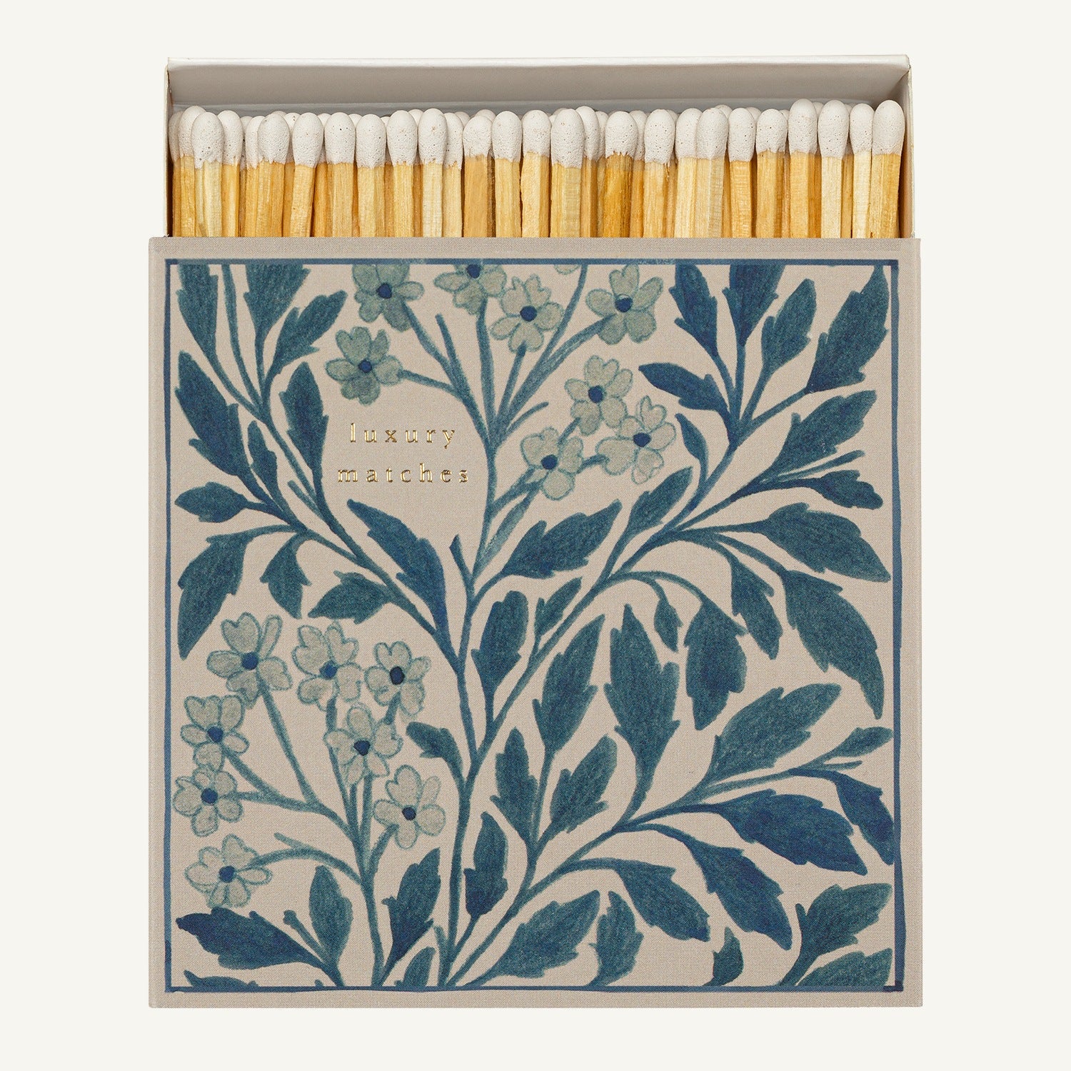 Luxury Matches - Blue Floral Matches — Archivist