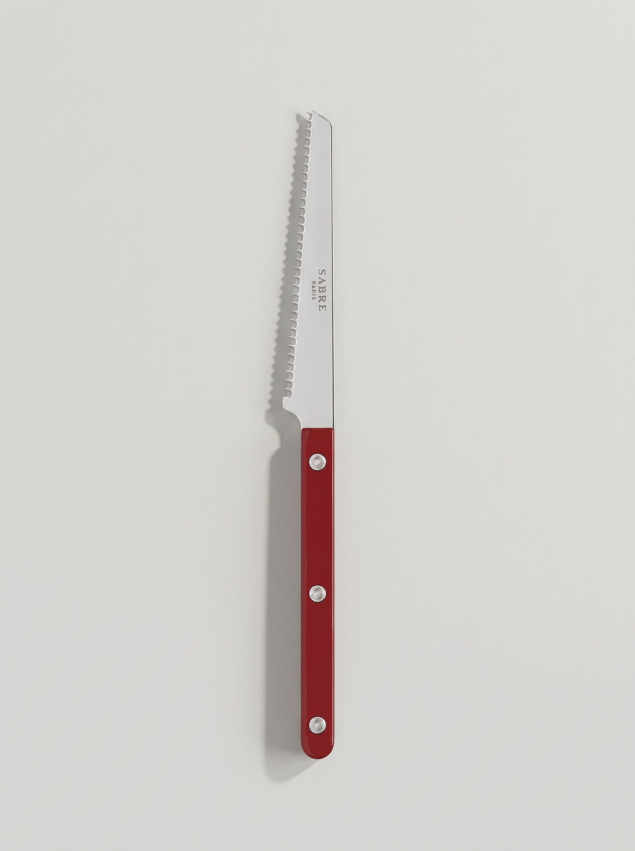 Sabre Bistrot Burgundy tomato knife.