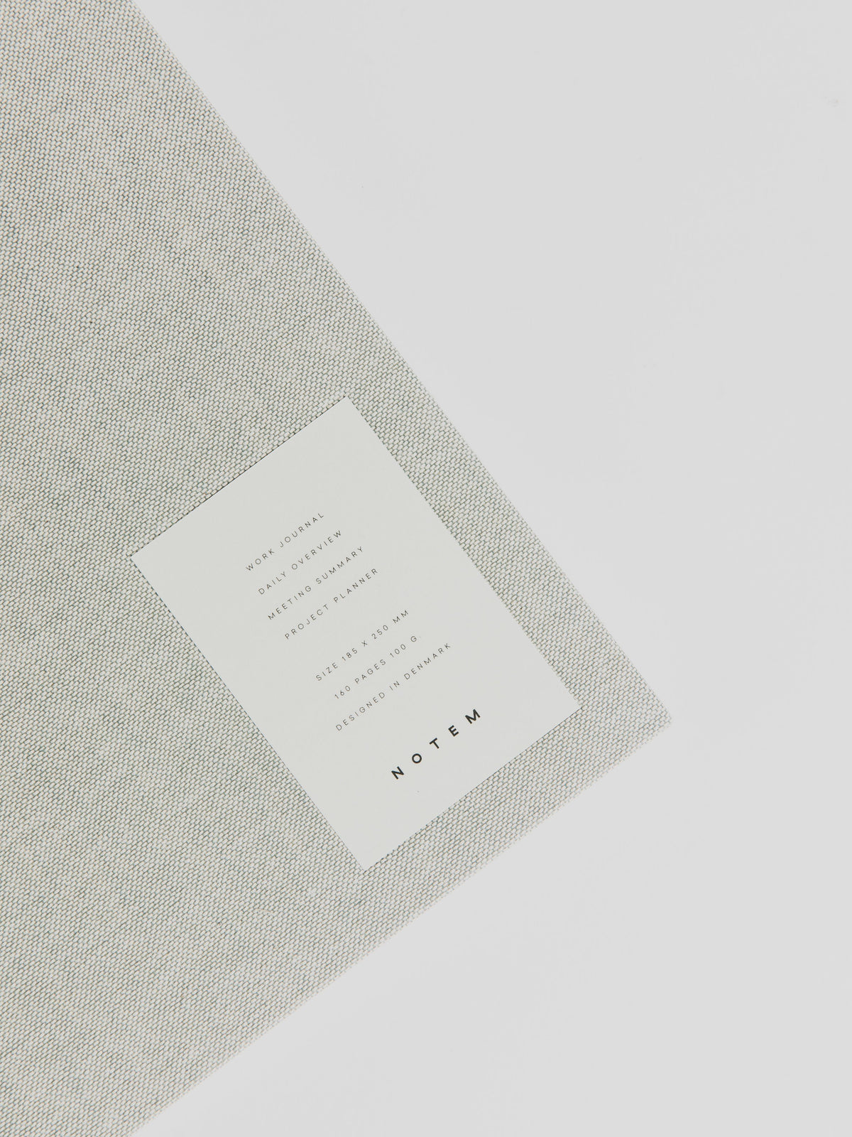 EVEN Work Journal - Light Grey Cloth L Journal Notem 